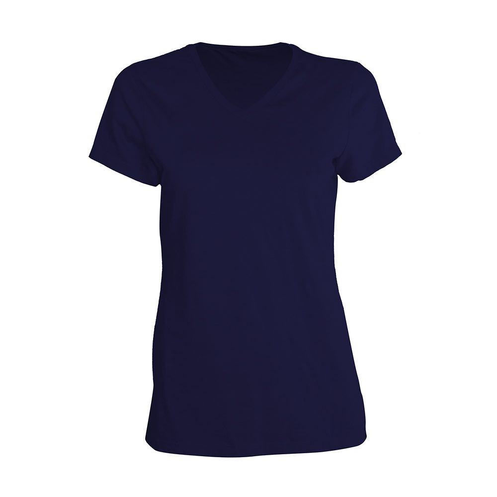 A511L Ladies S/S V-Neck - Image 3